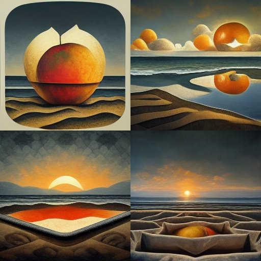 linguistsakshi's tweet photo. So my spouse was trying out Midjourney AI images, and asked me to suggest some prompts. Since my teaching brain was on at the time, I offered some #SentenceProcessing classics. Here's the beautiful output for: put the apple on the towel in the box. #psycholinguistics https://t.co/3y5QaTBTJ2
