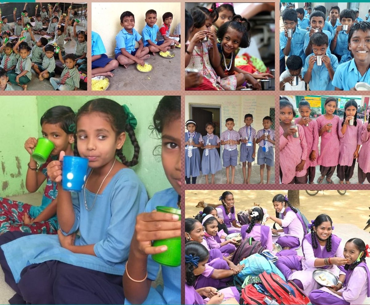 annapoornatrust's tweet image. Whatever different geographies we serve, the smile and satisfaction on children's faces are common.
Join us in India's largest morning nutrition program: annapoorna.org.in
#nutrition #poshanmaah #poshanmaah2022 #nutritionmonth