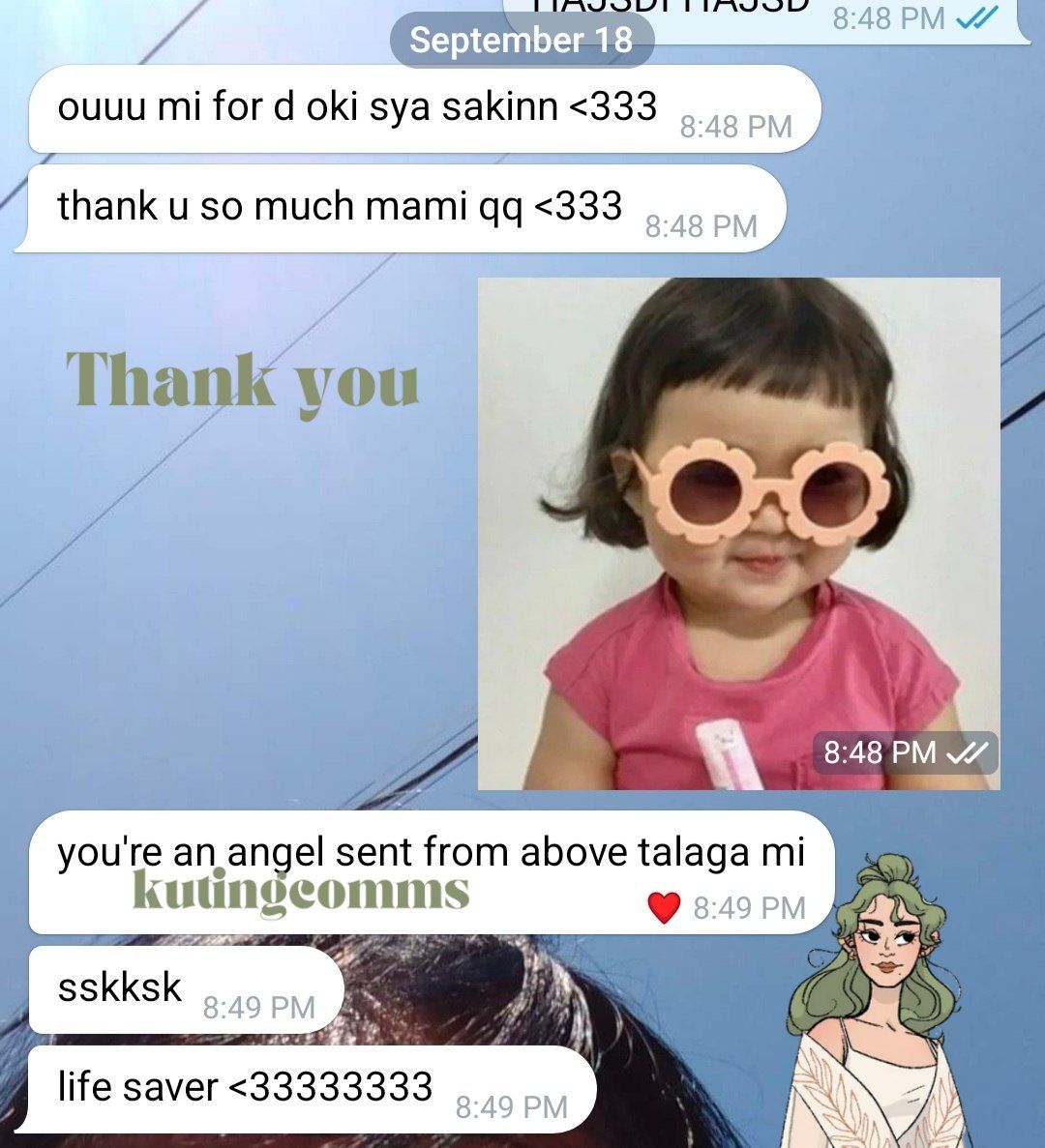 kutingcomms's tweet photo. Continuation of my personal client's feedback. Super thankful! π₯Ή
#kutingcomms 78 79 https://t.co/kzYMHT1DCX