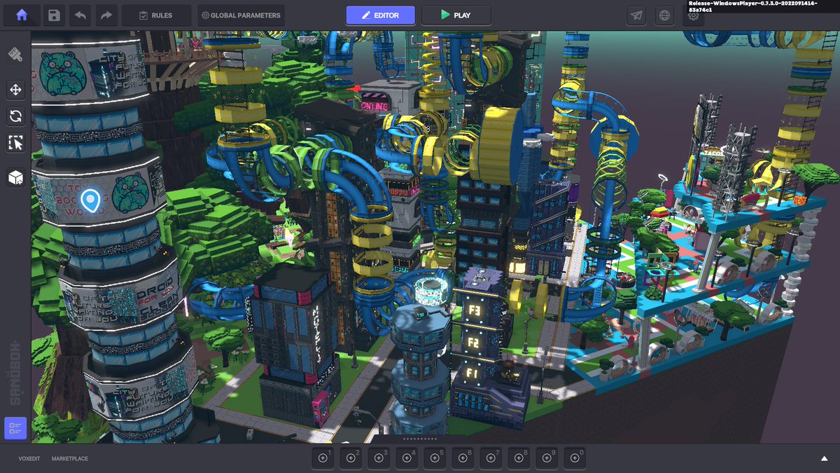 Hello #Sandfam and ALL <a href="/TheSandboxGame/">The Sandbox</a> fans around the metaverse . . . remember, when I am not sharing all of our <a href="/ARQONIXstudio/">ARQONIX: metavoxel studio</a> art and love . . . it just means we are busy making MORE . . . here is a little <a href="/VoxEdit/">VoxEdit</a> art and love to get you through the night . . . 

<a href="/ToyBoogers/">Toy Boogers 🍌🐱🤖👺🍕🦄🍡</a>