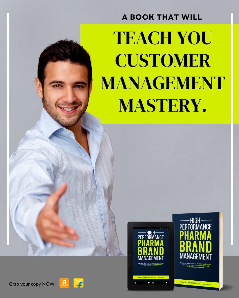 #Customer #Relationship #Mastery is very unique to pharma industry. This relationship defines the build up of core competency. Core competency builds up loyalty. Loyalty builds up brands.Amazon:https://t.co/MK3em99HmK #pharmabrandmanagement #pharma #pmt #pharmacy