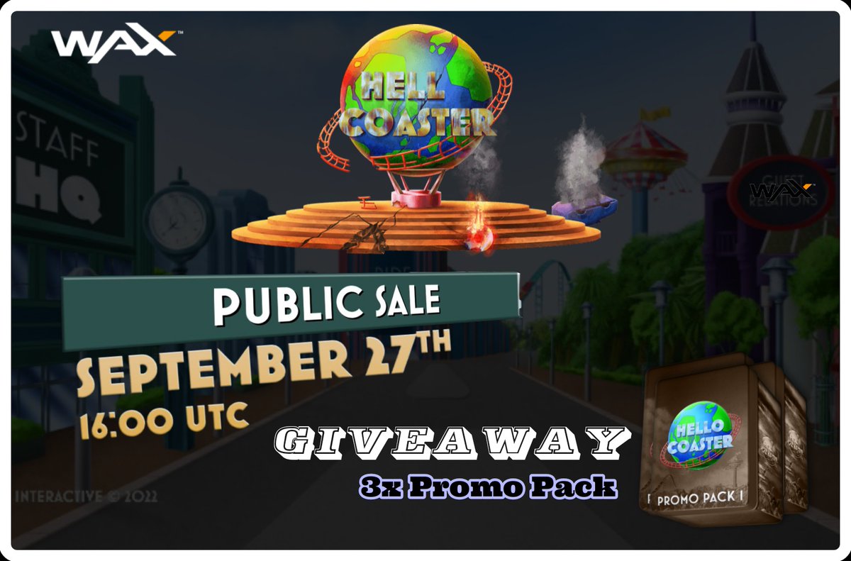 NFTFountain__'s tweet photo. 3× Promo Pack #NFTGiveaway🎉
Public drop is Tuesday, September 27, 2022 9:30 👇
https://t.co/7CLhihHvpn

👇How to Enter👇
1⃣Follow @HelloCoaster &amp; @NFTFountain_
2⃣Join Discord : https://t.co/eTEcu42l87
3⃣RT+💖,Tag 3 friends
4⃣Wax Wallet👇

⌛️End 72hr

#NFTGame #WAXP #NFTCommunity https://t.co/PinO7qWEJT