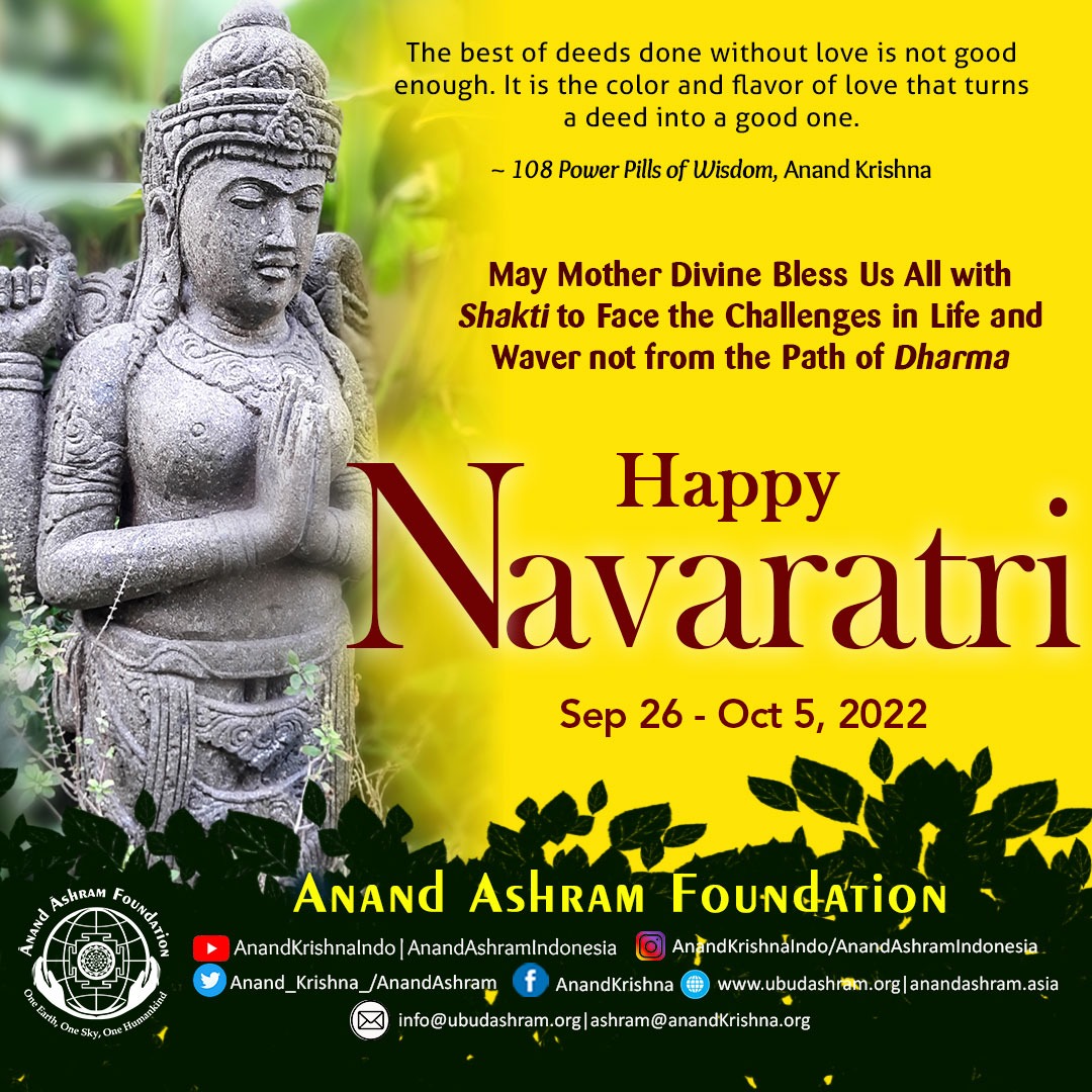 AnandAshram's tweet photo. Happy #Navaratri #Navaratri2022 https://t.co/O73j4uRZxh