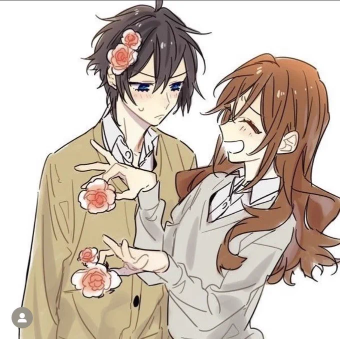 horimiya art is so pretty and has been such a huge influence in how i draw especially when it comes to hair 