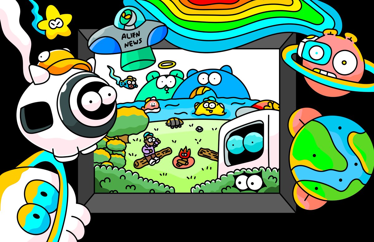 I will finish up the skies tomorrow ✨💫😴 Goodnight Dreamers <a href="/3LandersNFT/">3Landers 👀</a> <a href="/3landboy/">3landboy</a> #3L4L #WEARETHEDREAMERS