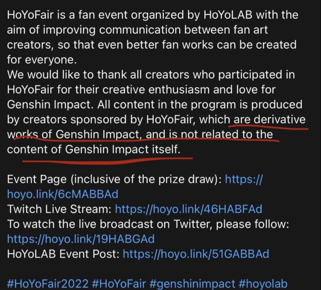 คือ…ที่ต้องย้ำบ่อยๆ ว่างานหอยแฟร์ที่ผ่านมา แม้หอยจะเป็นสปอนเซอร์แต่งานทั้งหมดไม่ใช่อฟช. ข้อแรกคือควรเครดิตครีเอเตอร์ที่ลงงานในอีเวนต์ให้ถูกต้อง 

ส่วนอีกข้อคือมันจะชอบมีคนเข้าใจผิดแล้วเอาการตีความตัวละครในคลิปมาบอกว่าเป็นอฟช.นี่แหละ ซึ่งจริงๆ มันเป็นการตีความของแฟนๆ / มุกเฉยๆ 🥲