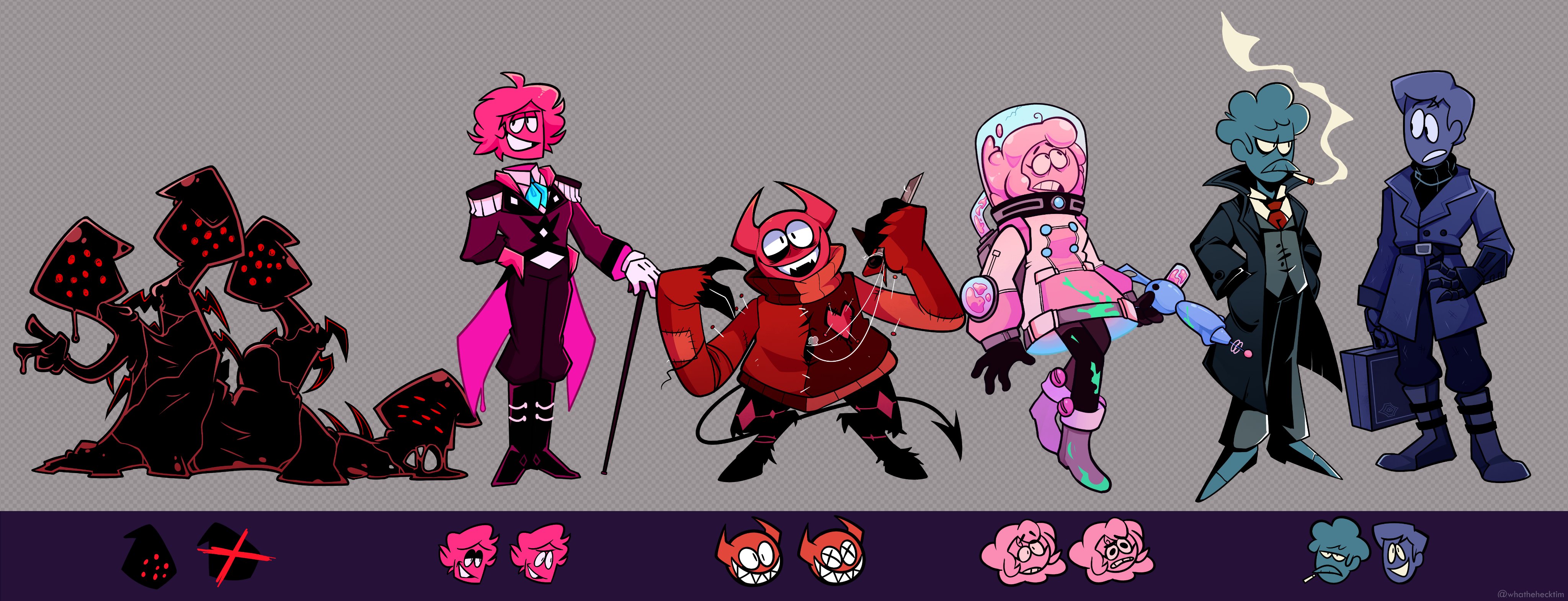 My OC's as Spooky Month characters by SuperMiles64 on Newgrounds