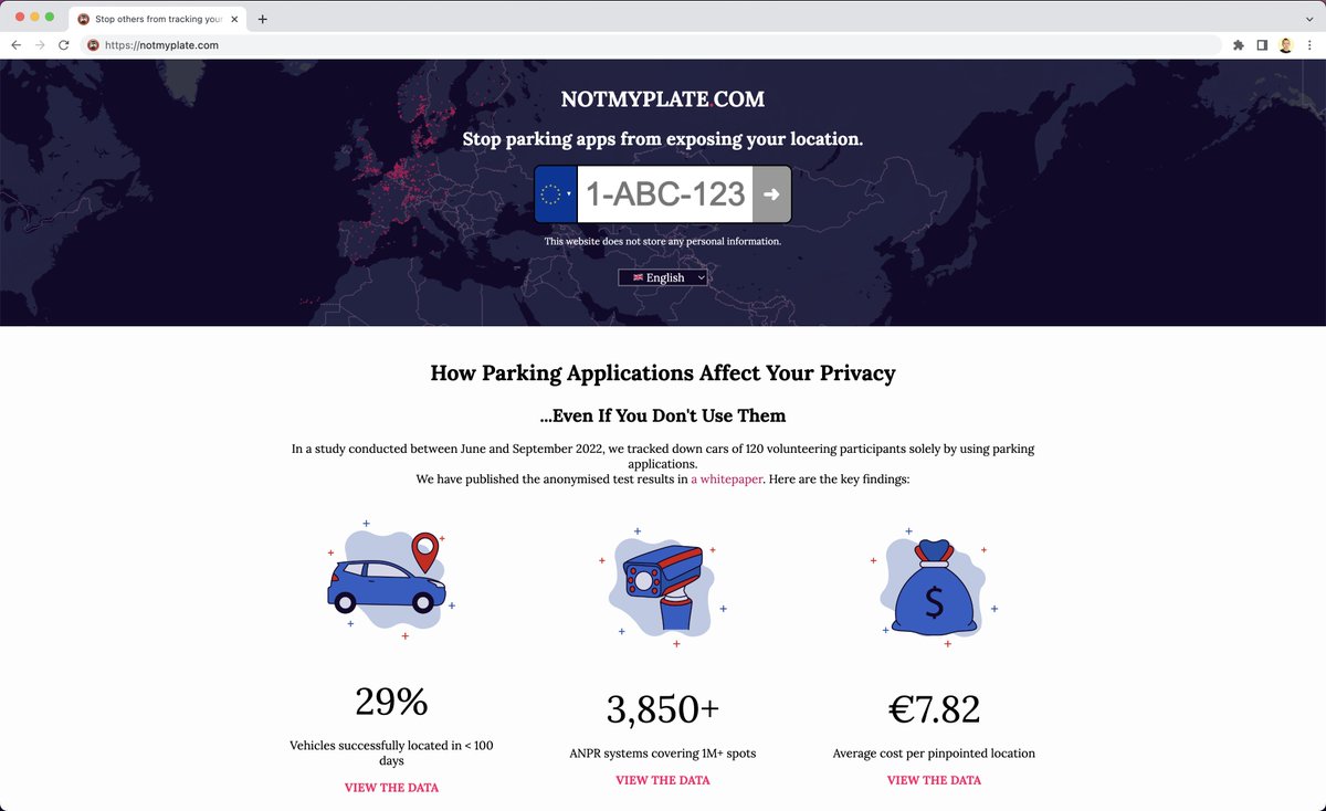 🔥PRIVACY SCOOP: How ANYONE can track your car using only your license plate: a thread! 🧵👇 #osint #privacy (1/X)