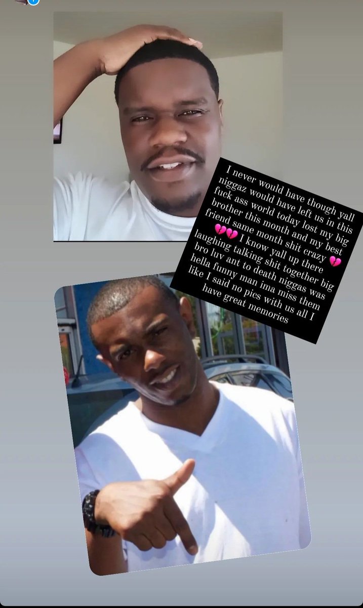 Man this been a fuck up 2weeks I lost my oldest brother and the bottom and my best friend on the top 2 weeks a part 🤦🏿‍♂️😢😢man this shit crazy love yall both pass death #👻3💯ghosttown/#309collagepark