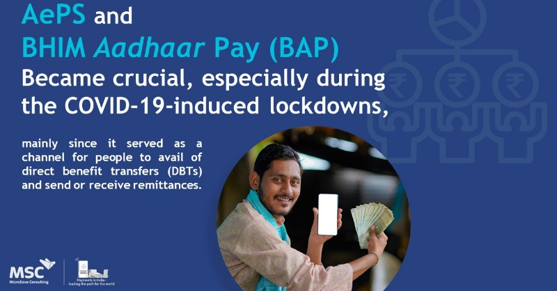 MicroSave's tweet photo. AePS became a game changer for cash-in and cash-out transactions in rural markets with ~357 million active monthly transactions in FY 2021-22. 

See our payments dashboard &amp; learn more about digital payments: 
👉https://t.co/Jpw1yEBYdl

#Godigital #PINrails #Financialinclusion