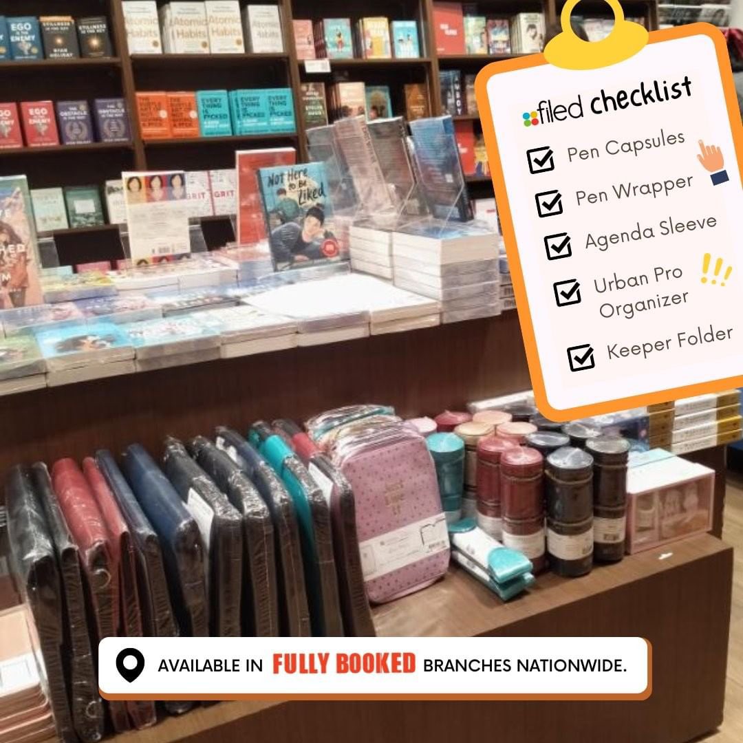 getFILED's tweet photo. Eyes here! 👀 Our products are also available at @_FullyBooked stores nationwide. Stock up on your back-to-school or work essentials, treat yourself with new #getFILED merch, or gift them to your loved ones. ❤️
#JustLiveIt #FILEDInnovates2022 #FILEDBopToTheTOP #FullyBooked https://t.co/g5dlg0TjYw