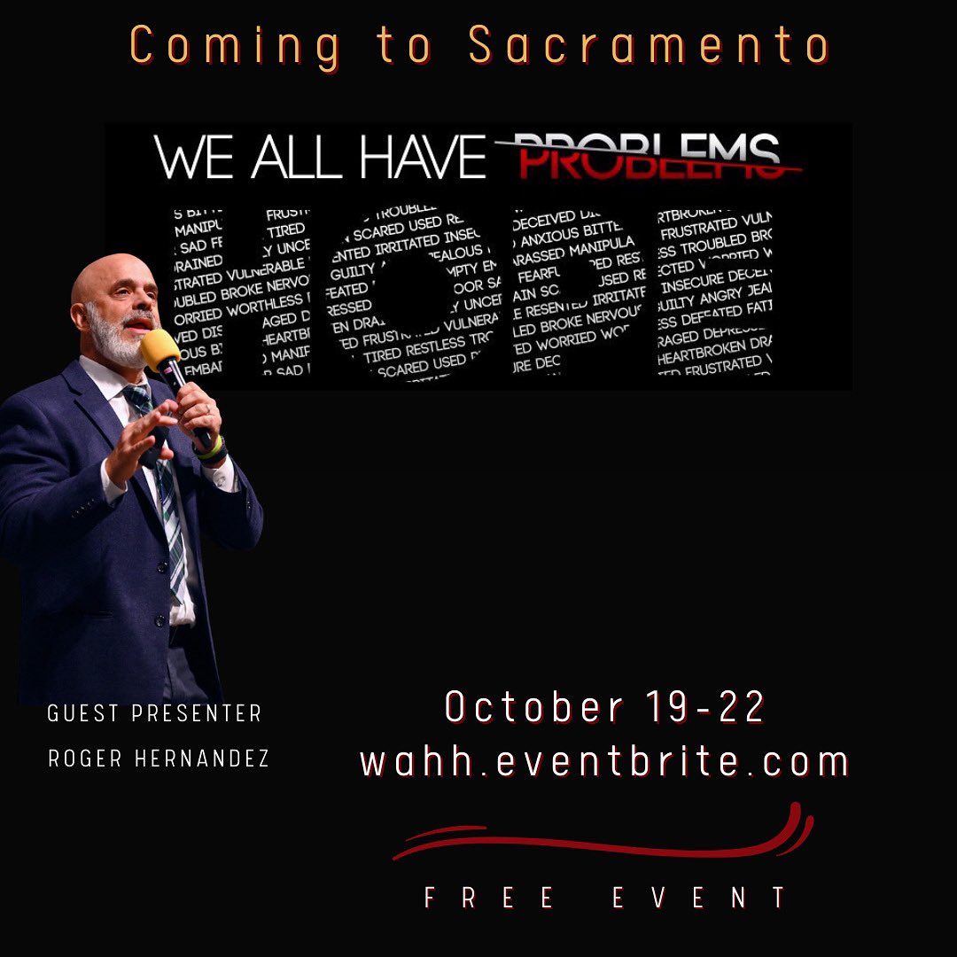 CARM_SDA's tweet photo. We All Have Problems, but God offers Hope and Solutions. Join us October 19-22 for this free event coming to Sacramento. https://t.co/aqmPJ66m0G