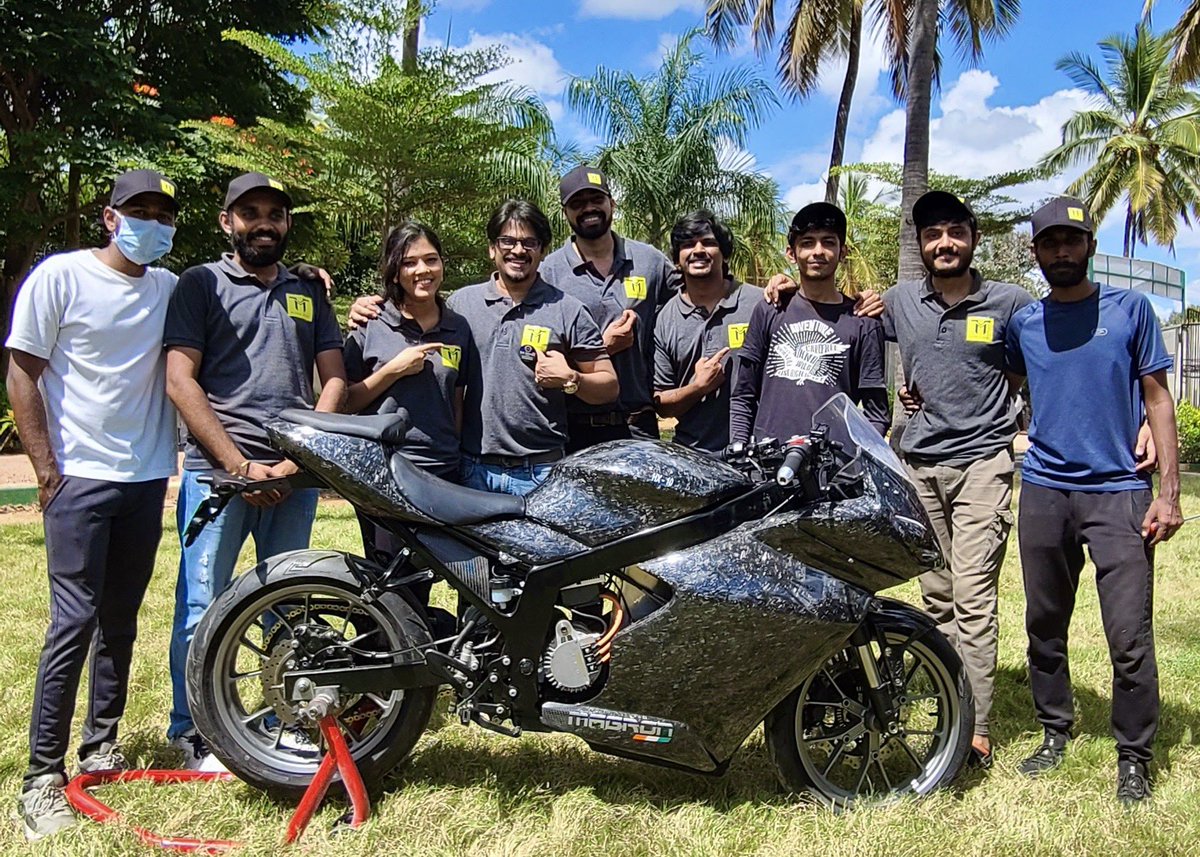 magron_ev's tweet photo. Today marks a milestone day for Magron Novus as we launch the concept of our electric motorcycle, Magron HX-10. This feat is achieved in 85 days flat! 

Welcome to the future, the revolution is HERE! ⚡️🏍 

Watch out this space for more... 
@startupindia 
#ElectricVehicles https://t.co/nPHnytB3R7