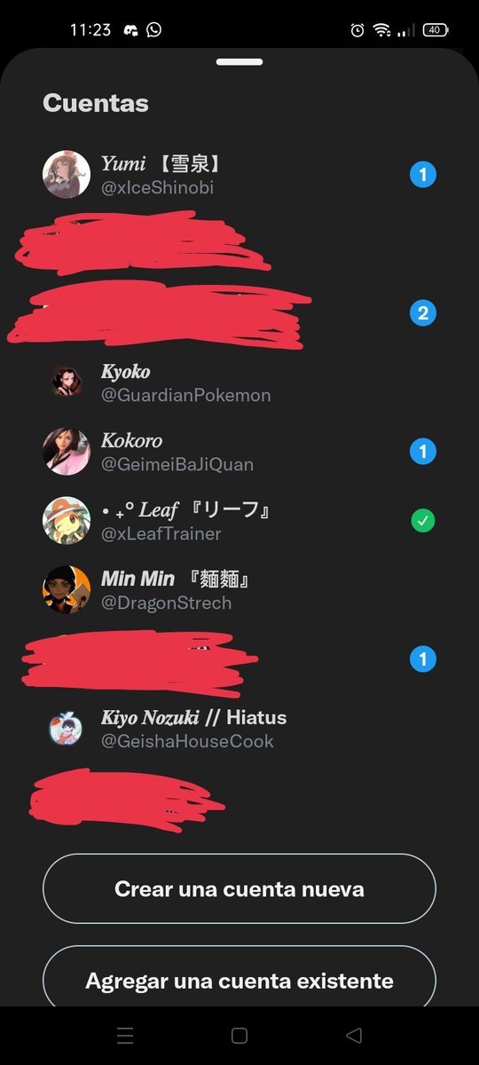 // Dejo aquí mis otras cuentas las tachadas con algunas personales.