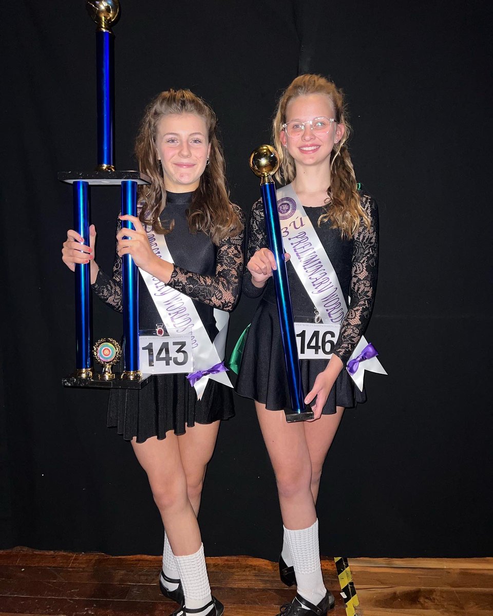 Our Eve getting 3rd place at the @opidf world championships 🌍☘️ we are so proud of our kind girl who constantly works her socks off! ✨☘️❤️