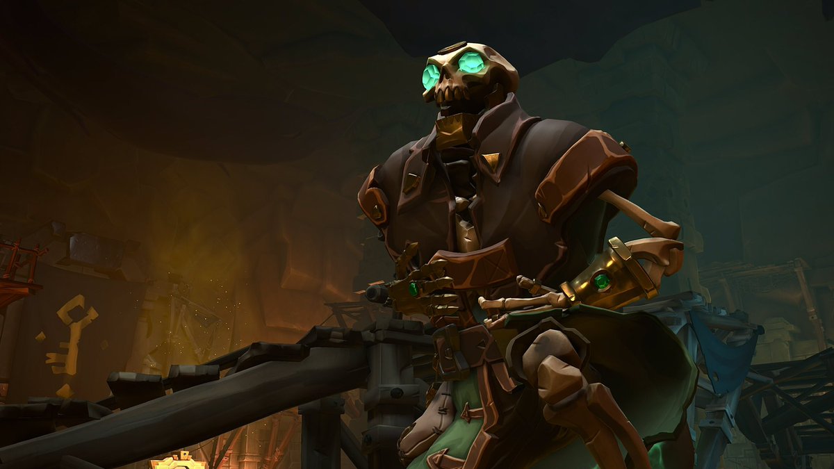 Admiral__Henry's tweet photo. 𝑮𝒐𝒍𝒅.. 𝑴𝒊𝒊𝒊𝒊𝒏𝒆💰💀 
Theme: Striking Skeletons
#SoTShot @SeaOfThieves https://t.co/WrP3IA6E1r