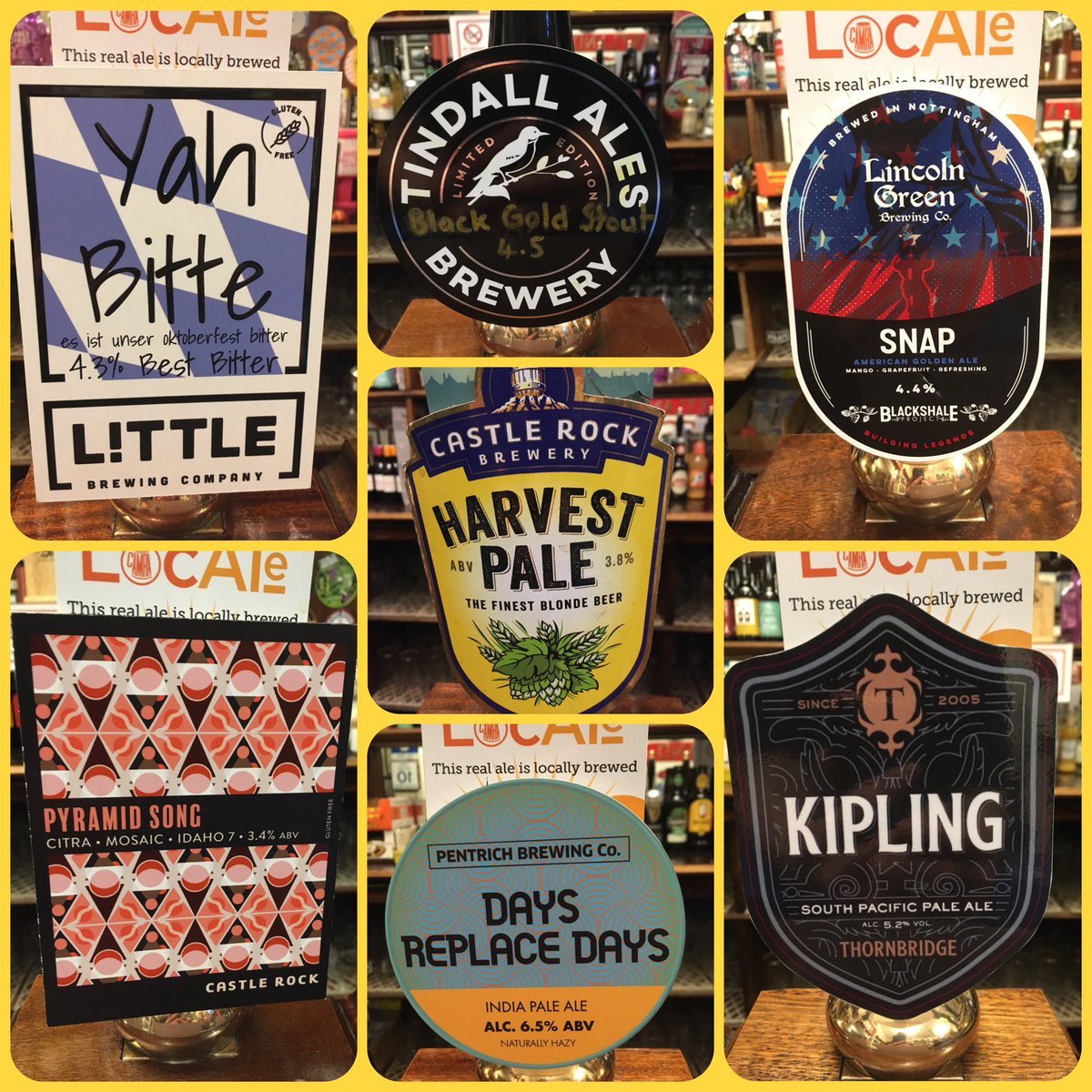 Alex_Pub_Derby's tweet photo. Cask today from @litbrew @CRBrewery @tindallbrewery @PentrichBrewing @LincolnGBrewing @thornbridge 🍻 https://t.co/3B6Oq0juow