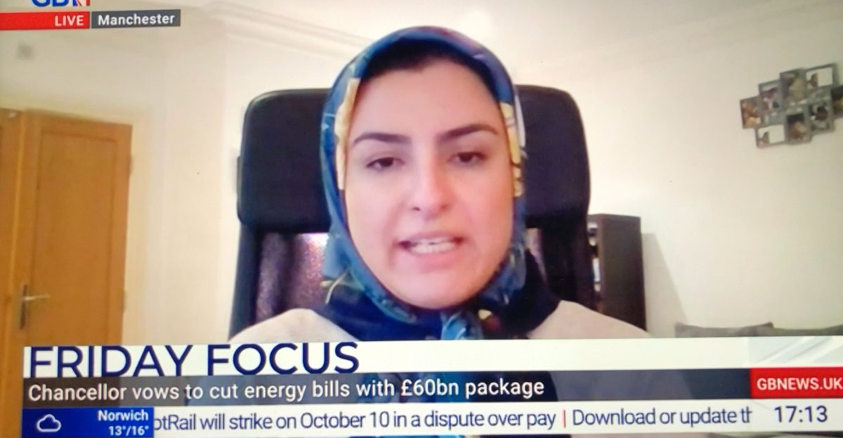Our CEO <a href="/SomayehTaheri/">Somayeh Taheri</a> appeared on <a href="/GBNEWS/">GB News</a> with <a href="/Nanaakua1/">Nana Akua</a> to discuss the energy crisis. 

Here's a link to the news video - youtube.com/watch?v=FuYb2e…