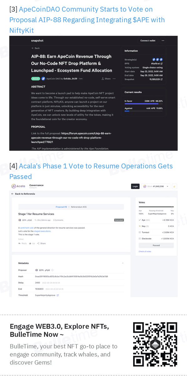 bulletimexyz's tweet photo. 🔥Latest News Highlights🔥
1⃣Magic Square Announces https://t.co/gds1vk1uzw Labs as Its Strategic Investor.
2⃣NFT Domain Provider Unstoppable Domains Integrates with OKC.
Full Recap: 👉https://t.co/ruS6ovFlen
#Bulletime #web3 #nft https://t.co/vwSSkTve8i