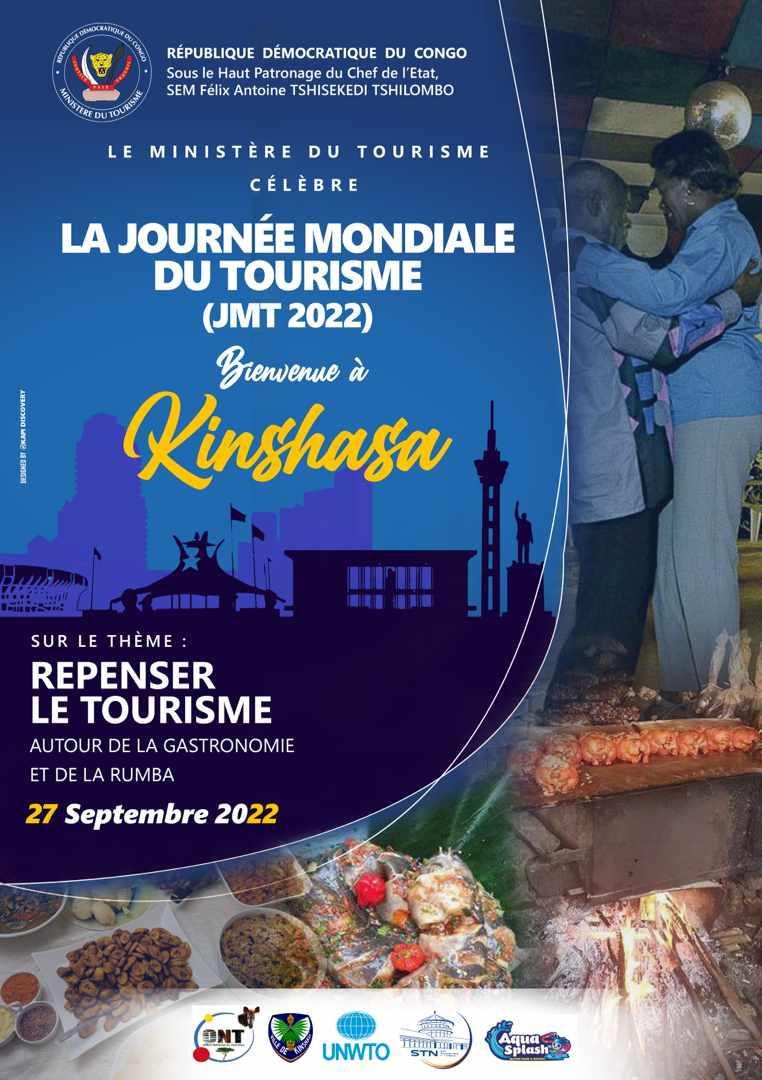 ||JOURNÉE MONDIALE DU TOURISME (JMT 2022)

Chaque 27 sept, le monde célèbre la JMT. "Repenser le tourisme "est le thème choisi cette année par l'organisation Mondiale du Tourisme. La RDC a prévue des activités autour de la Rumba et la gastronomie au site touristique Aqua Splash.