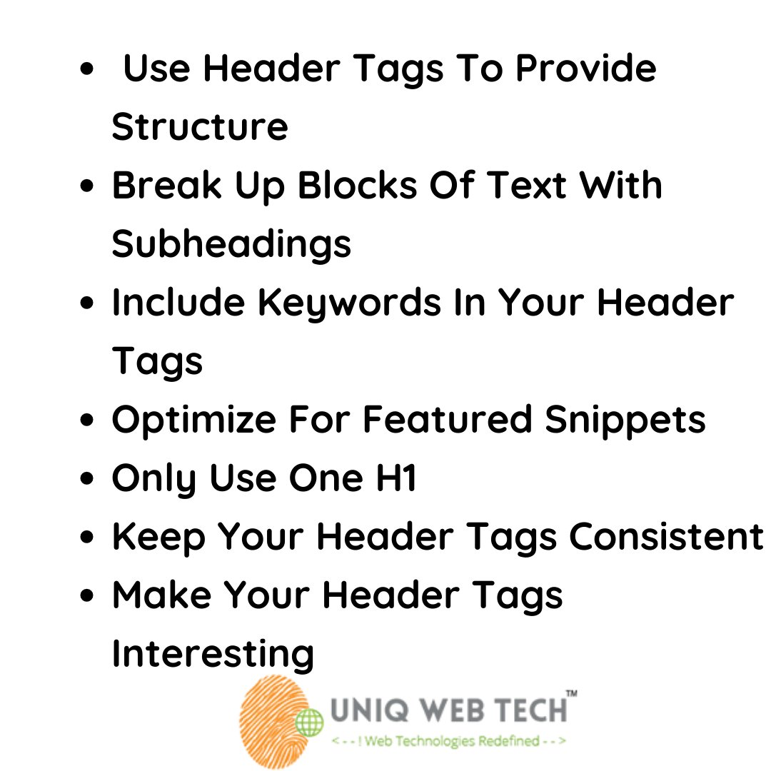 Uniq_webtech's tweet image. What Is A Header Tag &amp;amp; how to use?...#seo #digitalmarketingagencyinchennai #headertag #titletag #digitalmarketingcompanyinchennai #DigitalMarketingCompanyInUsa #digitalmarketing
uniqwebtech.com/digital-market…
