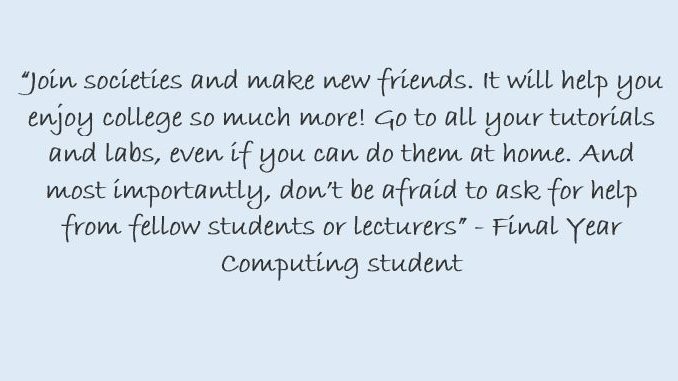 dcucomputing's tweet image. Last week, we distributed special notes to first-year computing students, written by those who have walked in their shoes✍️
 #WelcomeToDCU #DCUComputing