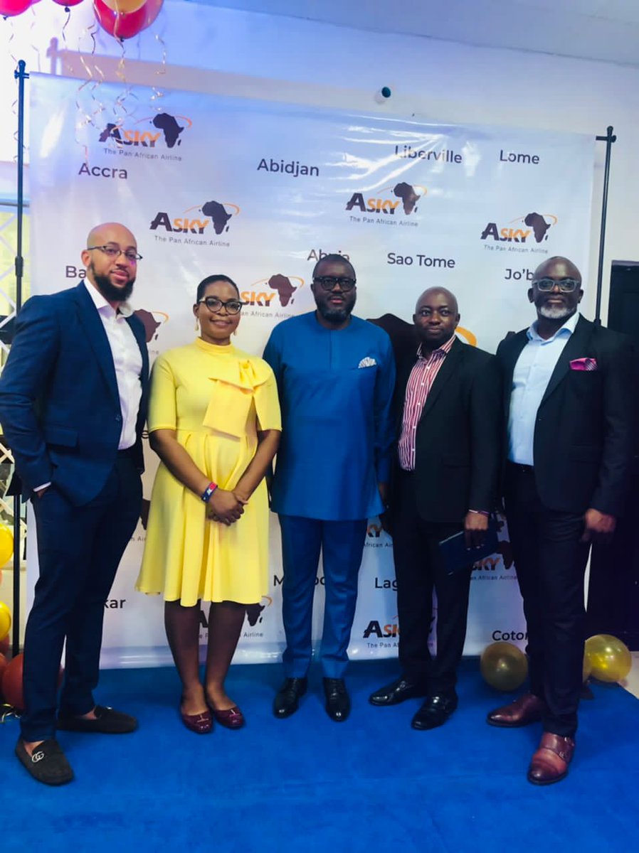 tynolah's tweet photo. @ASKY_airlines launched a new ticket office at Airport Business Hub, Murtala Muhammed Airport Int, Ikeja,on September 21, 2022. 4 additional centers will be launched at TBS, Abuja, Port Harcourt and Ibadan. Coordinating this project is a great milestone for me.
#aviation
#tourism https://t.co/r1CsLvlXb6