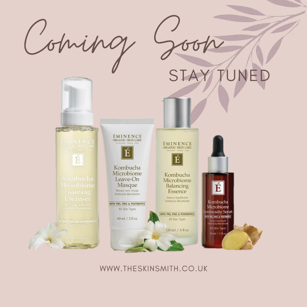 TheSkinsmith's tweet image. We're excited to introduce Kombucha Microbiome Collection available online from 1st Oct. Pre, Pro &amp;amp; Postbiotics keep your skins microbiome healthy. Get ready to illuminate your routine! #kombucha #fermentedtea #prebiotics #probiotics #postbiotics #microbiome #allskintypes #skin