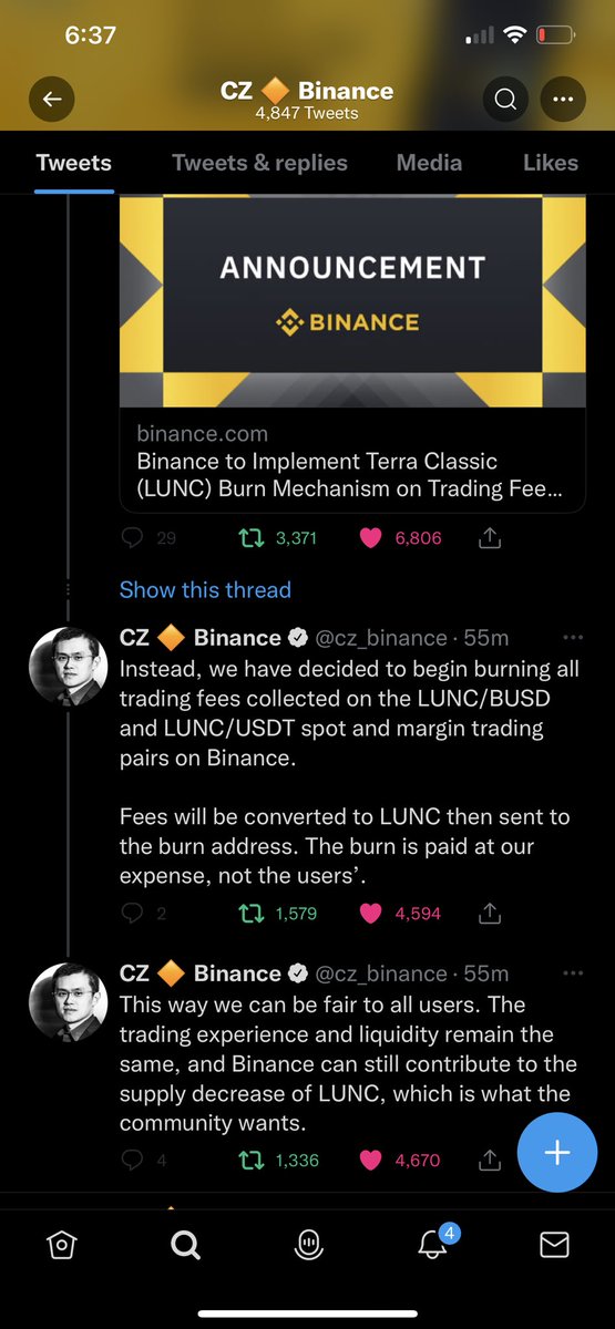#LUNCARMY good news from #cz_binance Thank you so much #cz_binance for supporting #LUNCCcommunity