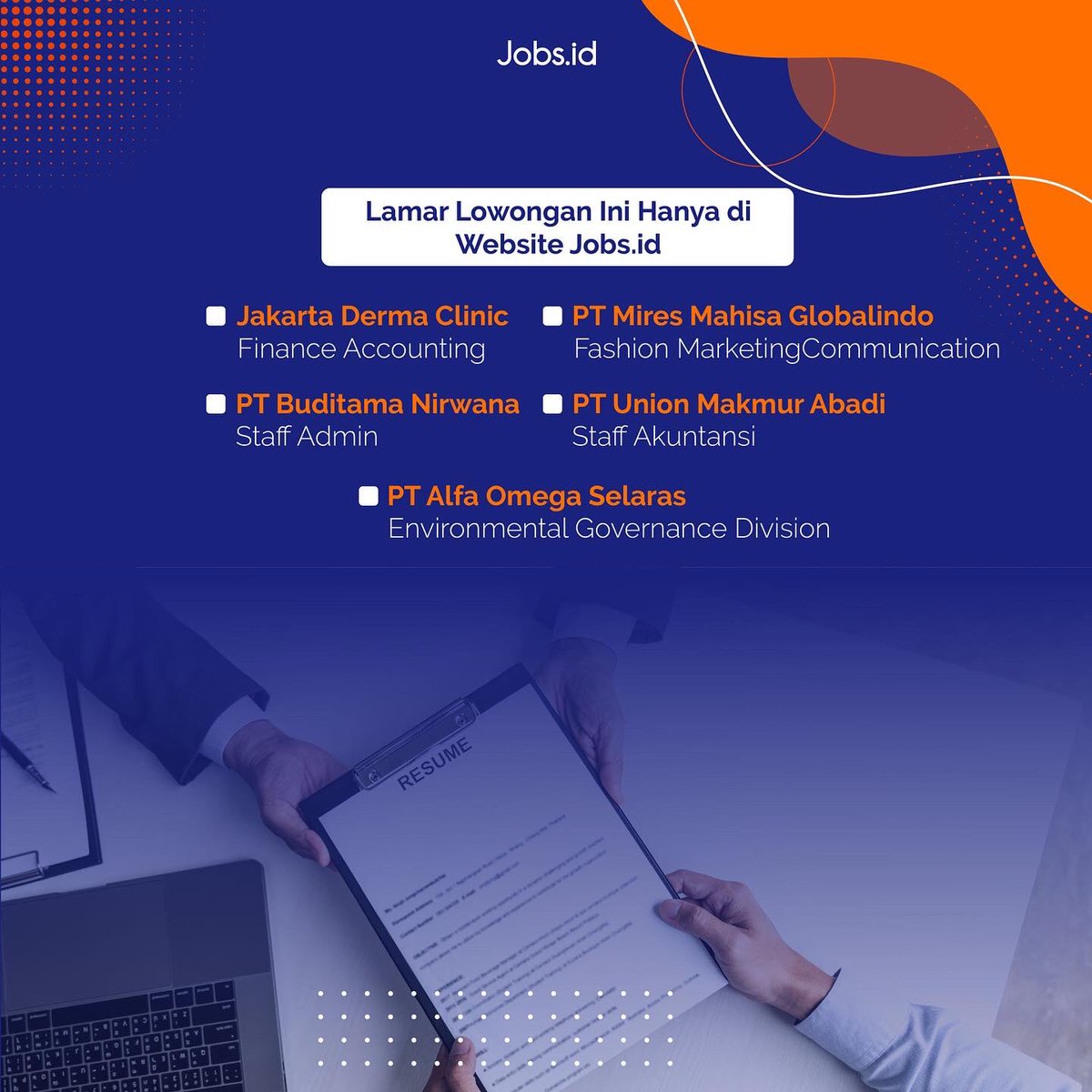 jobsdotid's tweet photo. Hai Jobs Seekers!
Terdampak layoffs adalah hal yang menyulitkan bagi seorang karyawan.

https://t.co/aKgCUWR0kB akan memberikan beberapa lowongan yang dapat membantu kamu☺️

Good luck!! 

#jobsdotid #infoloker #freshgraduate #carikerja #bekerja #berkarir #tipsberkarir https://t.co/0xFPOpbVQ2