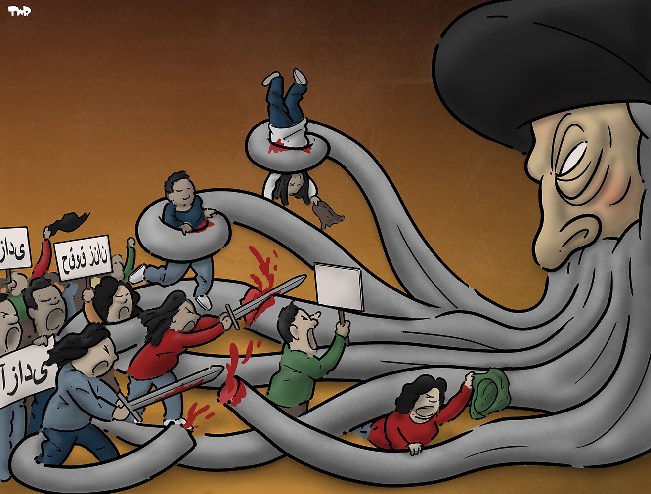 Protest Cartoon