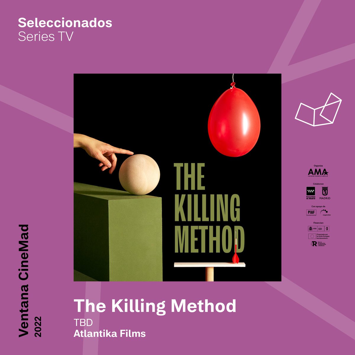 AMA_audiovisual's tweet photo. #VentanaCineMad2022 #ProyectosSeleccionados
🎞️ #TheKillingMethod #SeriesTV
Este serie, en desarrollo, cuenta en la producción con el respaldo de @atlantikafilms (@NanoArrieta_ @Candela_izq). El guion corre a cargo de Francisco Silva Carvalho y será dirigida por TBD.
🧵👇 https://t.co/is8CUiwG9W