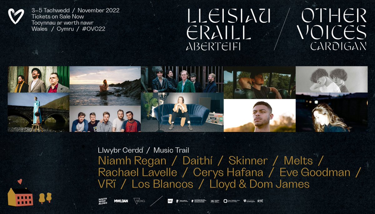 Here are first wave of acts joining us in Wales for the Other Voices Cardigan Music Trail this November!