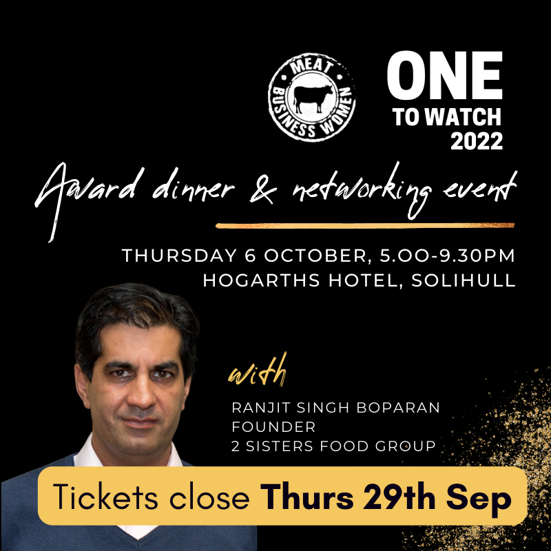 ⏰Tickets for our next UK event close this Thurs &amp; 80% tickets have already sold so don't delay!

Join us for dinner, <a href="/2SFGofficial/">2 Sisters Food Group</a> founder Ranjit Singh speaking, announcement of our One to Watch winner, plus get a professional headshot taken
Book here bit.ly/3AOOrVz
