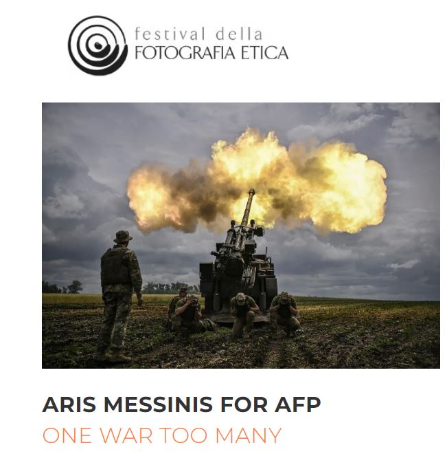 AFP Communications (@afpcom) on Twitter photo 📸 The work of #AFP photographer <a href="/ArisMessinis/">Aris Messinis</a> to be exhibited at Festival della fotografia etica in Lodi, #Italy.
📅 From September 23 to October 24, 2022.
👉 More information: bit.ly/lodi-aris
#photojournalism #Ukraine 📸 The work of #AFP photographer <a href="/ArisMessinis/">Aris Messinis</a> to be exhibited at Festival della fotografia etica in Lodi, #Italy.
📅 From September 23 to October 24, 2022.
👉 More information: bit.ly/lodi-aris
#photojournalism #Ukraine