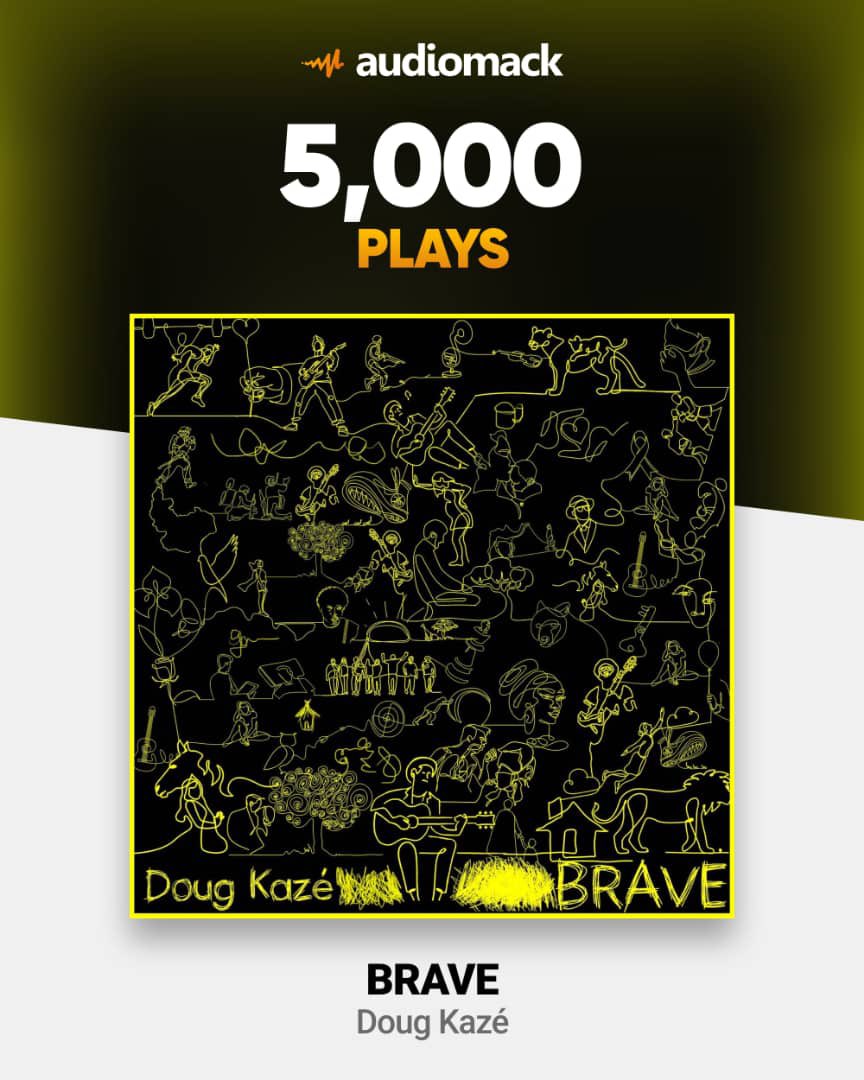 theafankaze's tweet photo. My album BRAVE got to 5000 plays on @audiomack today. My deepest thanks to all of you who’ve been supportive. ❤️ https://t.co/wtBaaI24jQ