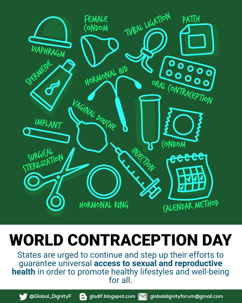 Global_DignityF's tweet photo. Access to contraception and reproductive health is a fundamental right.

#WorldContraceptionDay 
#WorldContraceptionDay2022 
#GLODIF https://t.co/wa52ZldM3Z