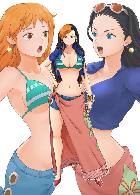 pixivリクエストにて描かせて頂いたナミンの絵です。ご依頼頂きありがとうございました #ワンピース 
