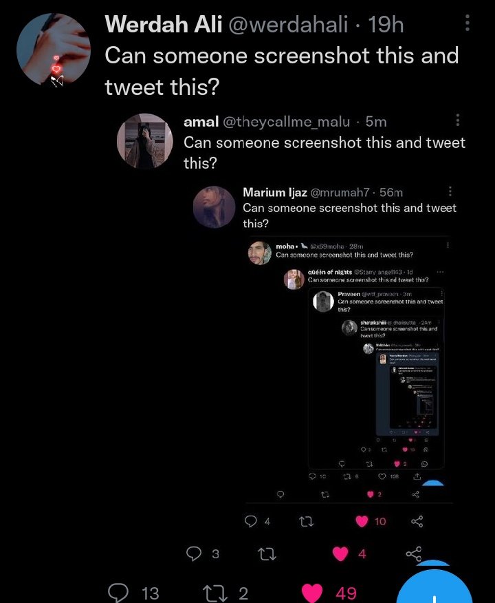 Cañ sømeone screenshot this and tweet this?