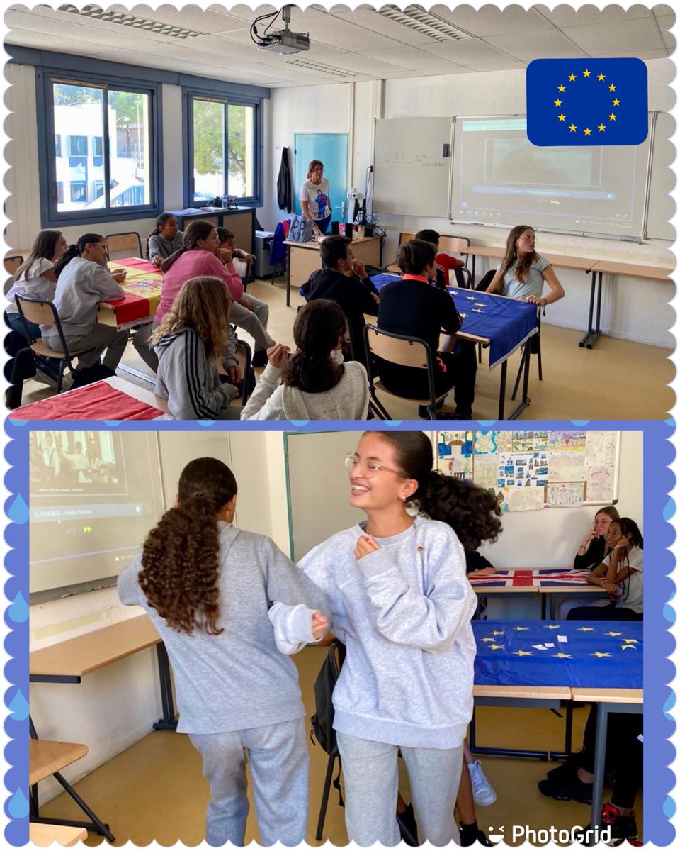 gemagapa's tweet photo. Gracias 🙏 al kit del @AzurGnd l@s alumn@s del @Clg_MatisseNice participan #JELV22 🇪🇺#DíaEuropeoDeLasLenguas #quizmusical 🎶🎵 @MlanieMichel3 #quizdelamor❤️ 🇪🇺 🇩🇪 🇮🇹 🇮🇪 🇪🇸🇪🇺@tucanina @NewmanEmma2 @VTriaille https://t.co/QPAkdlDybK