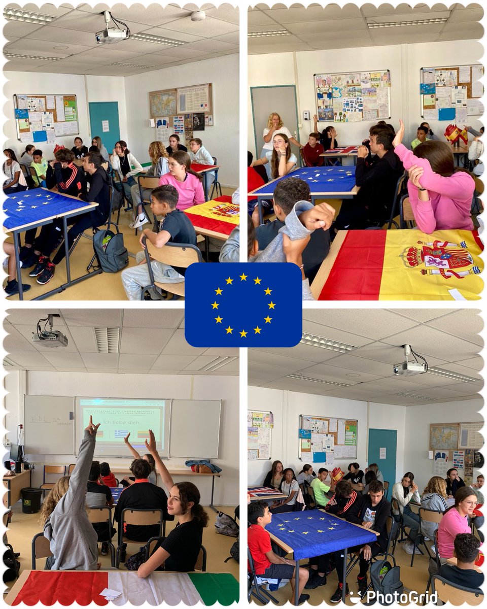 gemagapa's tweet photo. Gracias 🙏 al kit del @AzurGnd l@s alumn@s del @Clg_MatisseNice participan #JELV22 🇪🇺#DíaEuropeoDeLasLenguas #quizmusical 🎶🎵 @MlanieMichel3 #quizdelamor❤️ 🇪🇺 🇩🇪 🇮🇹 🇮🇪 🇪🇸🇪🇺@tucanina @NewmanEmma2 @VTriaille https://t.co/QPAkdlDybK