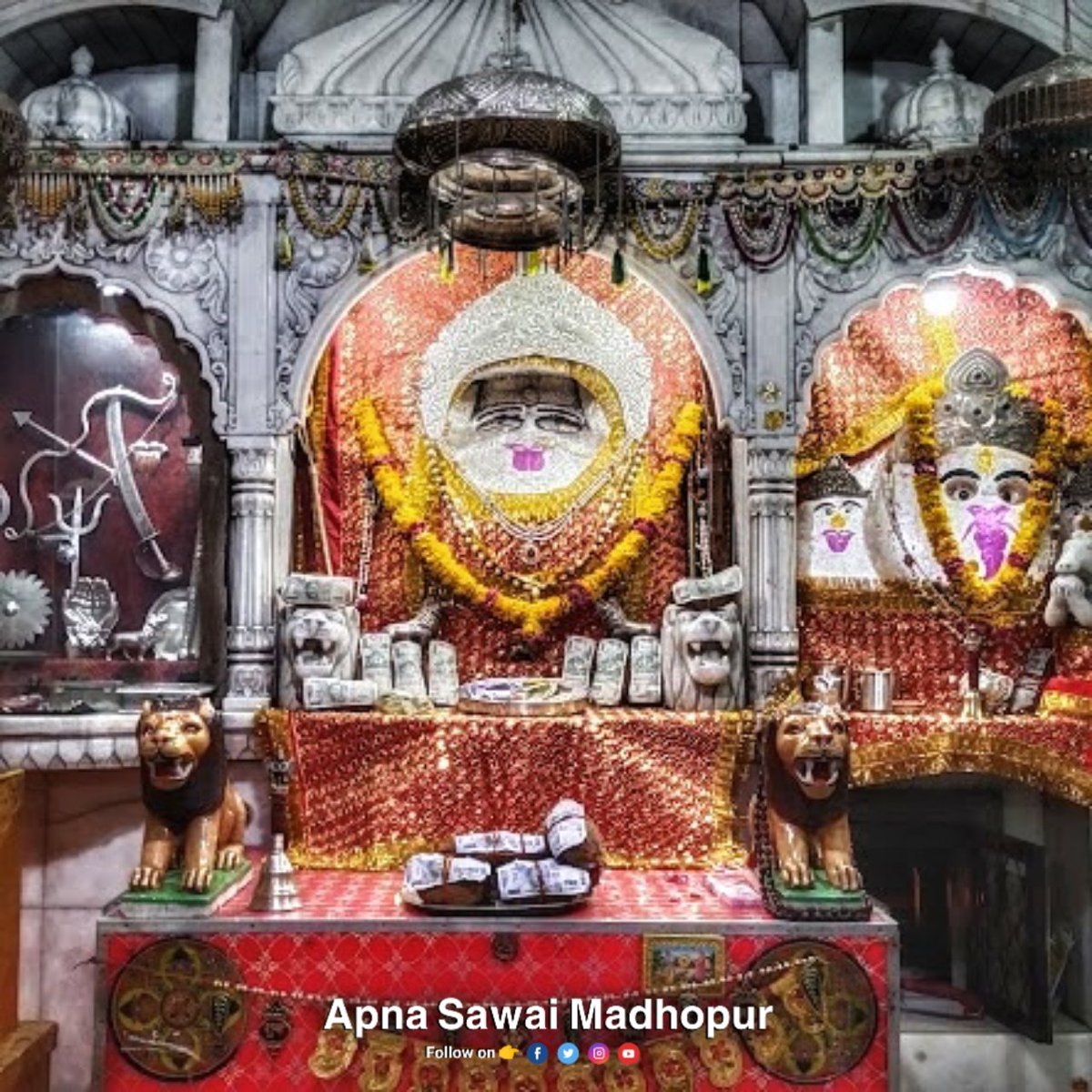 ApnaSWM's tweet photo. ॐ शुभ नवरात्रि ॐ
नवरात्रि के पावन पर्व की आप सभी को बधाई
Chauth Mata Mandir (चौथ माता मंदिर)
Chauth Ka Barwara, Sawai Madhopur
.
.
.
#apnasawaimadhopur #SawaiMadhopur #सवाईमाधोपुर #चौथकाबरवाड़ा #chouthkabarwara #ranthambore #navratri #HappyNavratri #navratri2022 #chauthmata https://t.co/FBj1juibyM