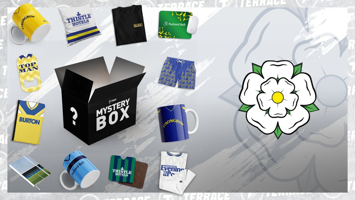 theterracestore's tweet photo. We have a Leeds inspired Mystery Box to give to one lucky fan for FREE!

Available from £12.99 here > https://t.co/BqjWBcFunz

To enter, simply retweet and follow! #lufc https://t.co/WrnfZ5ZtIs