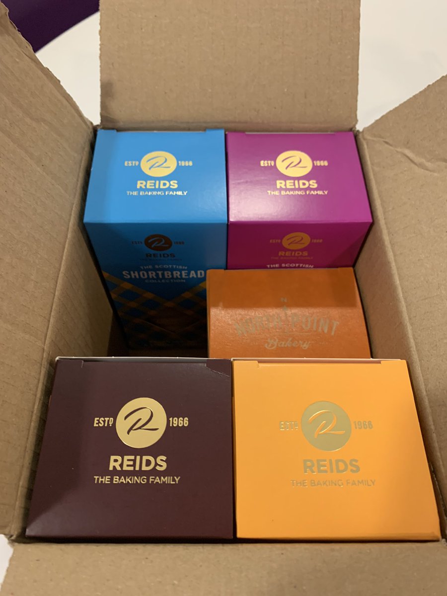 gracle's tweet photo. A fresh delivery of #MondayMotivation thanks to the arrival of this selection of @Reids_Caithness finest in the office. 🍪 https://t.co/Pnw3C9FTkW