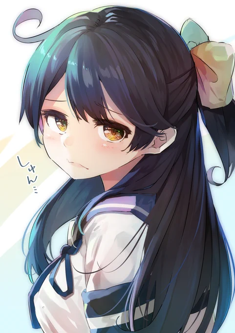 髪を結んだのに感想がもらえなかった潮ちゃん 