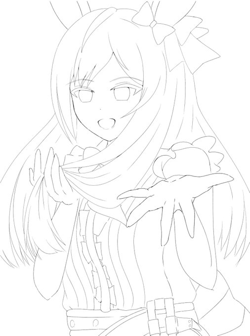 メジロドーベル線画