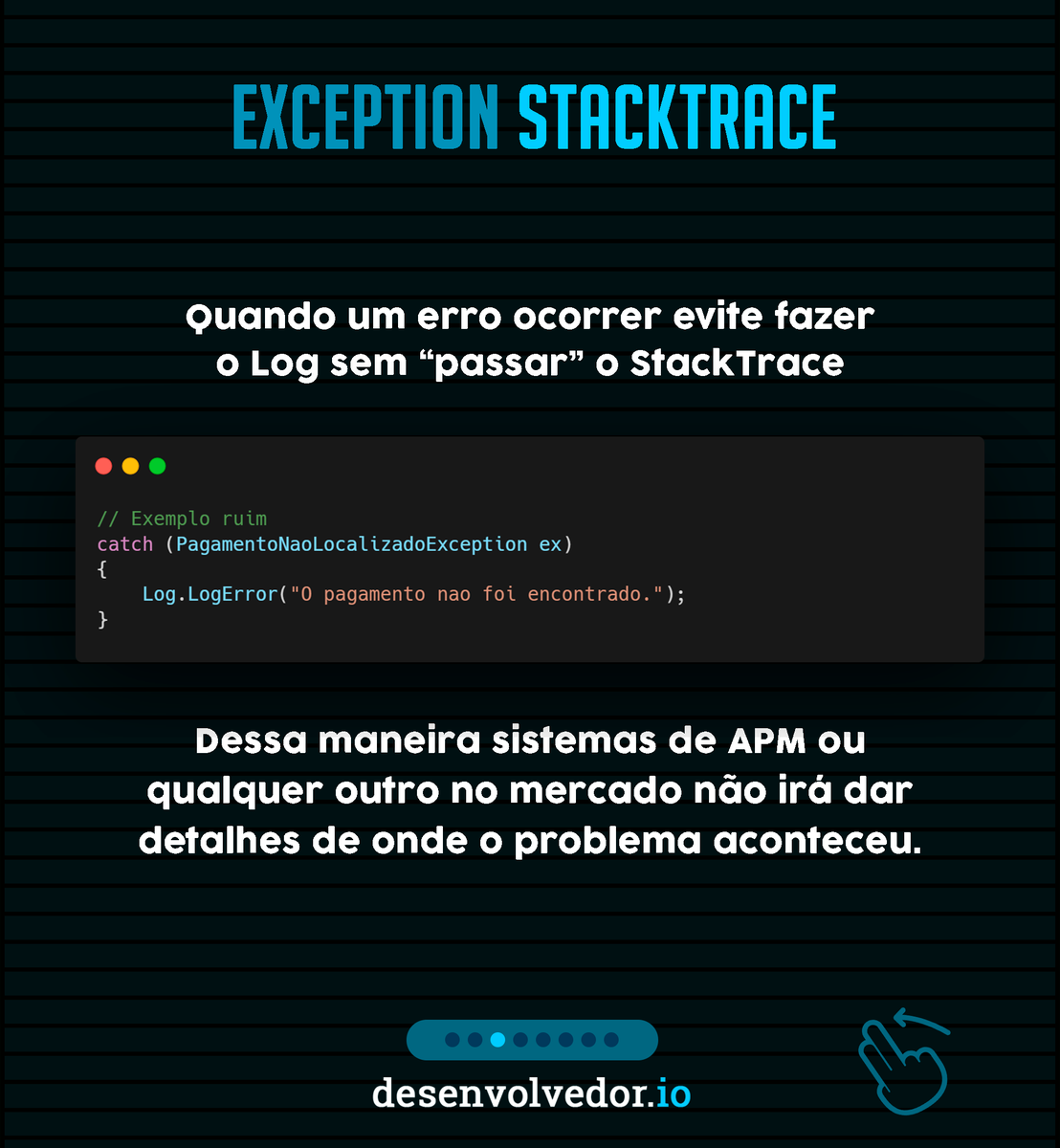 desenvolvedorio's tweet photo. Na nossa dica de hoje... π
#desenvolvedorio #dicadodev #programadores #exception https://t.co/LsjIhOPzXr