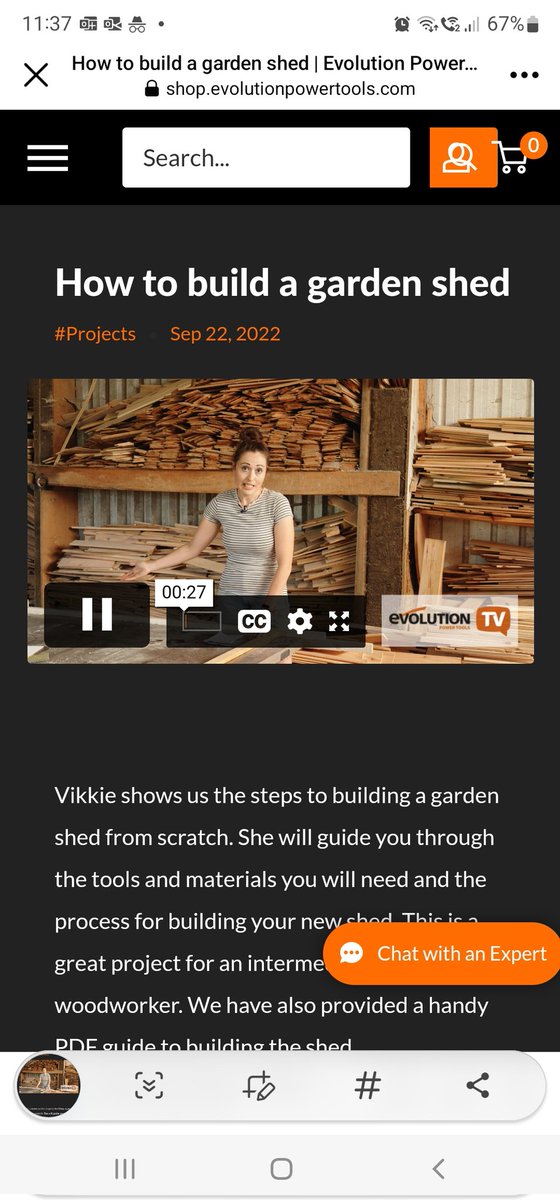 carpenterslass's tweet photo. FYI... if you didn't spot it, you can watch my entire HOW TO BUILD A GARDEN SHED through @Evolution_Tools website now 😊

It's a long one, so you'll need a cuppa ☕️😆
https://t.co/uvWWxwvJ73 https://t.co/QcgfFE1FBW