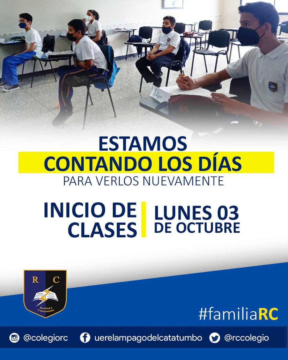 RcColegio's tweet photo. Estamos muy contentos porque ya faltan muy pocos días para poder encontrarnos con la alegría de nuestro colegio, nos seguimos preparando para brindar lo mejor en nuestro proyecto educativo.

#iniciodeclases #clasespresenciales #regresoaclases #inscripcionesabiertas https://t.co/tlACK81loT