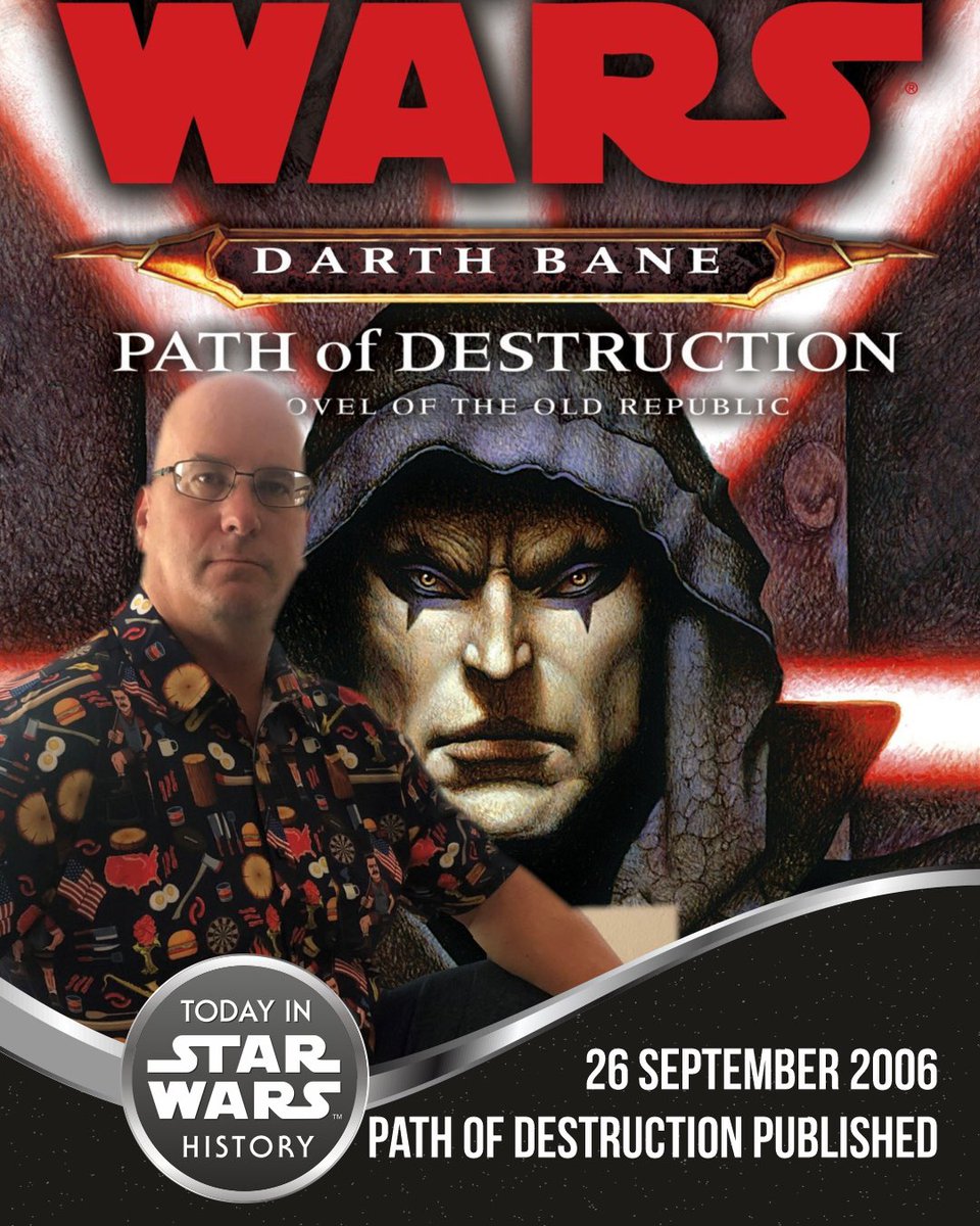TodayinStarWars's tweet photo. 26 September 2006 #TodayinStarWarsHistory "Two there should be; no more, no less. One to embody the power, the other to crave it." #DarthBane #PathOfDestruction #DrewKarpyshyn https://t.co/sQ6keoUdXG